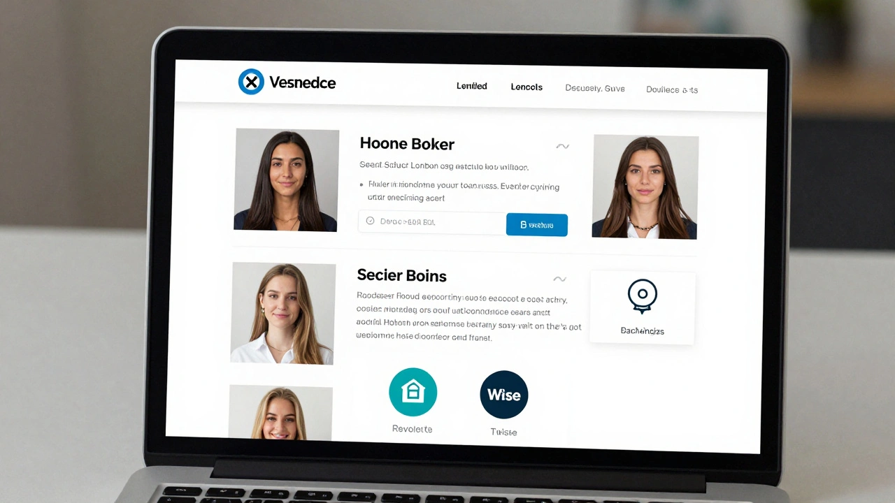 A clean digital profile page showing verified London companions with professional photos and secure payment options.