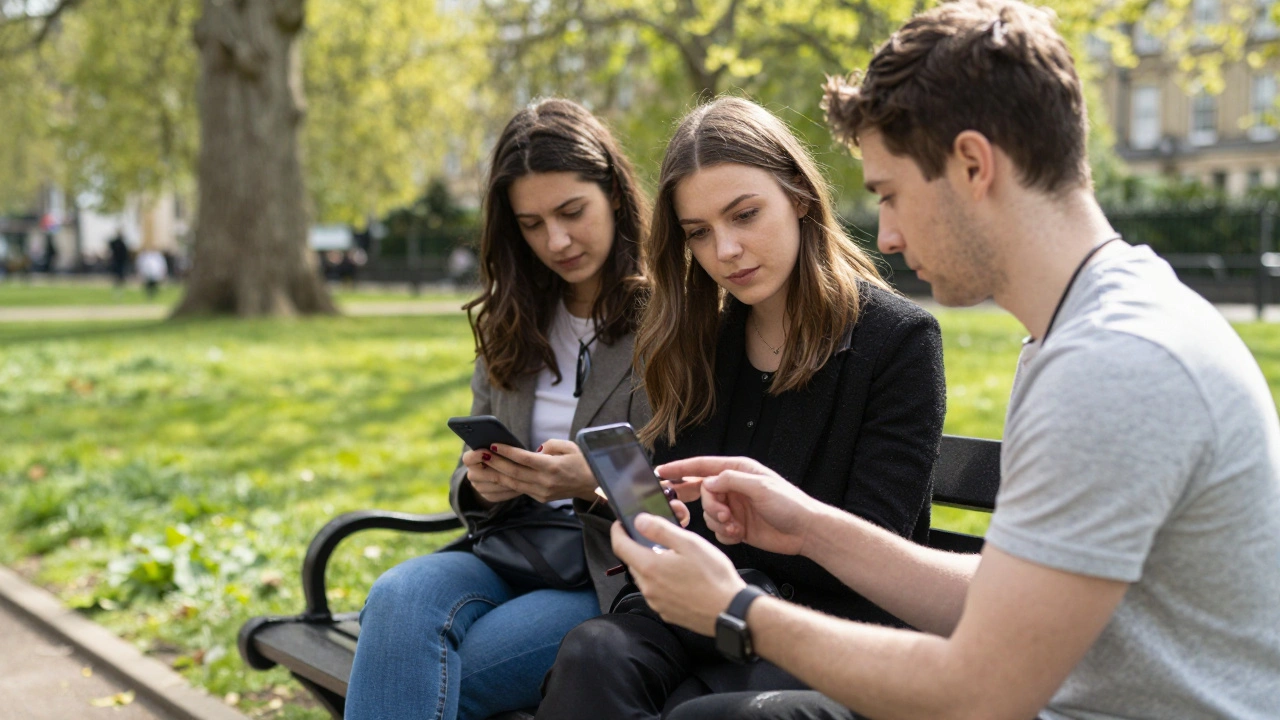 Meeting in public park with friend present for safety